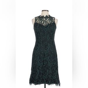 Eliza J Women's High Neck Lace Sheath Dress